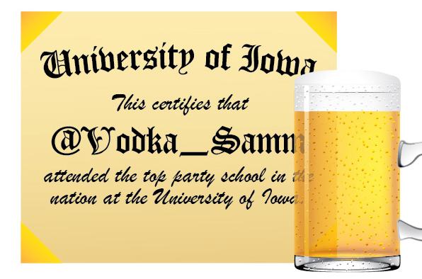 No shame for Hawkeyes in being top party school