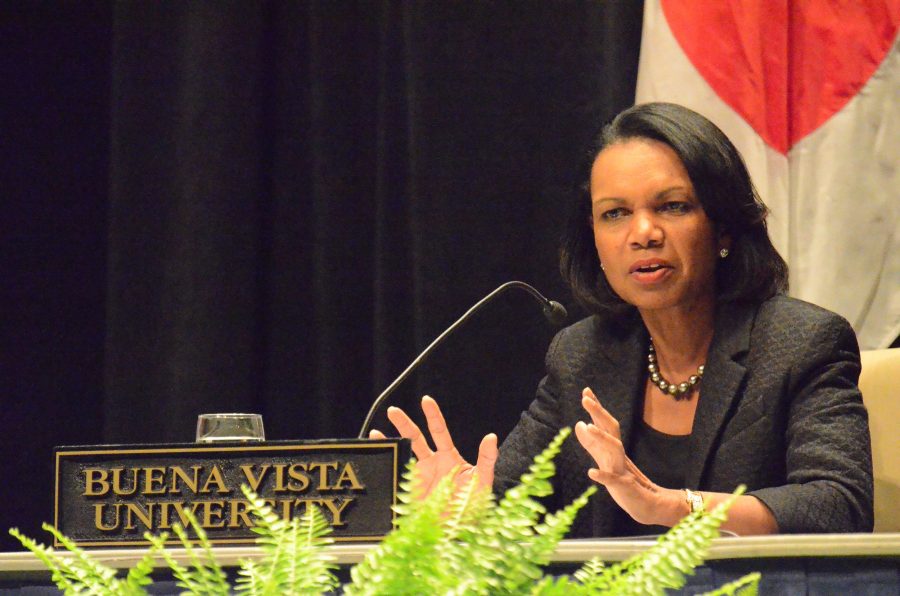 An exhausting Saturday with Condoleezza Rice