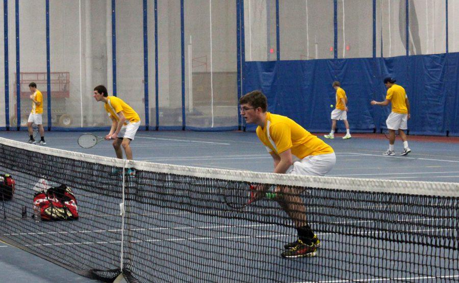 Tennis drops home opener to Grand View and Augustana