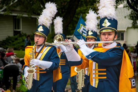 Even after the limitations Covid-19 brought last year, the Marching Blue has emerged through the fog as a resilient group once again entering the public eye. 