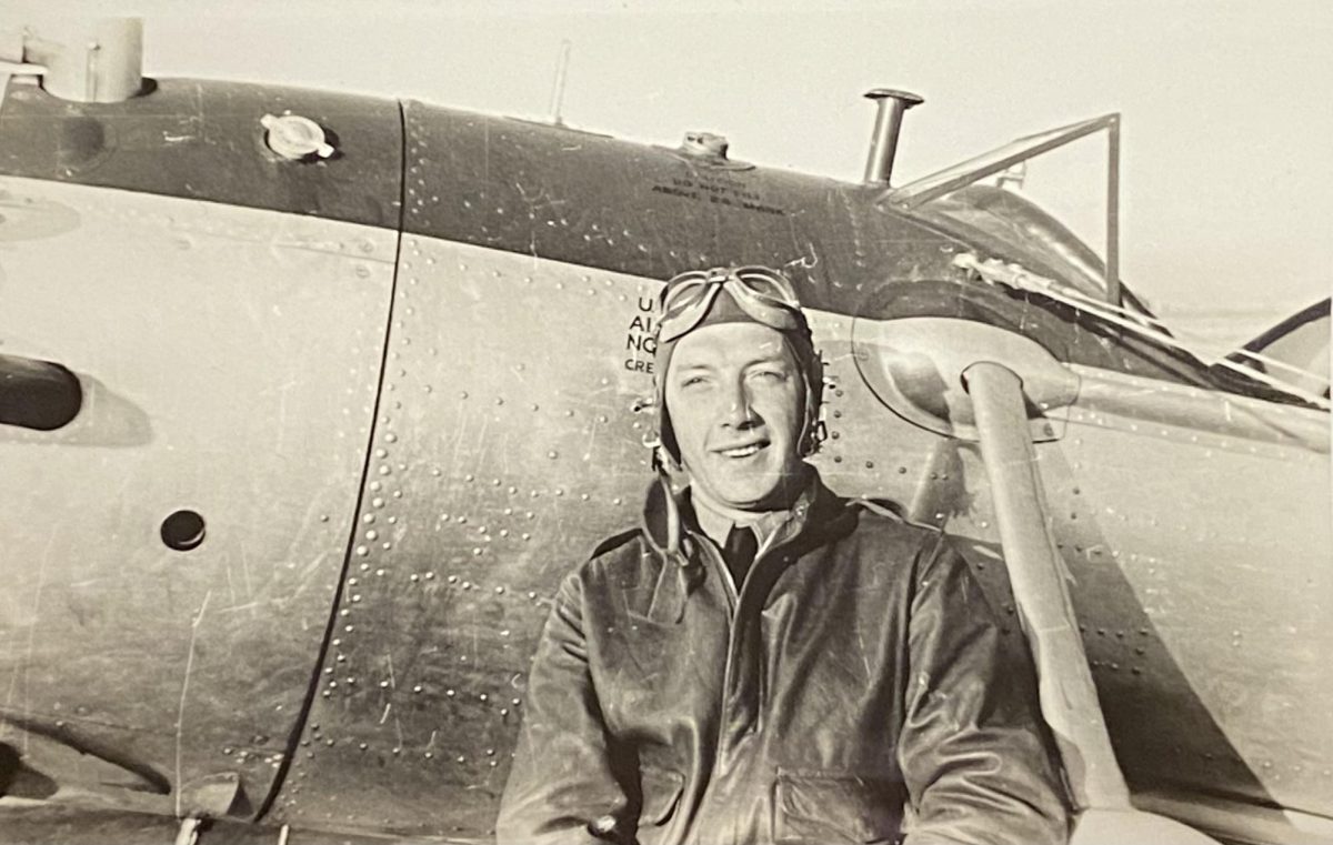 Captain Darrell R. Lindsey pictured in front a plane. Photo provided by Phoebe Feis