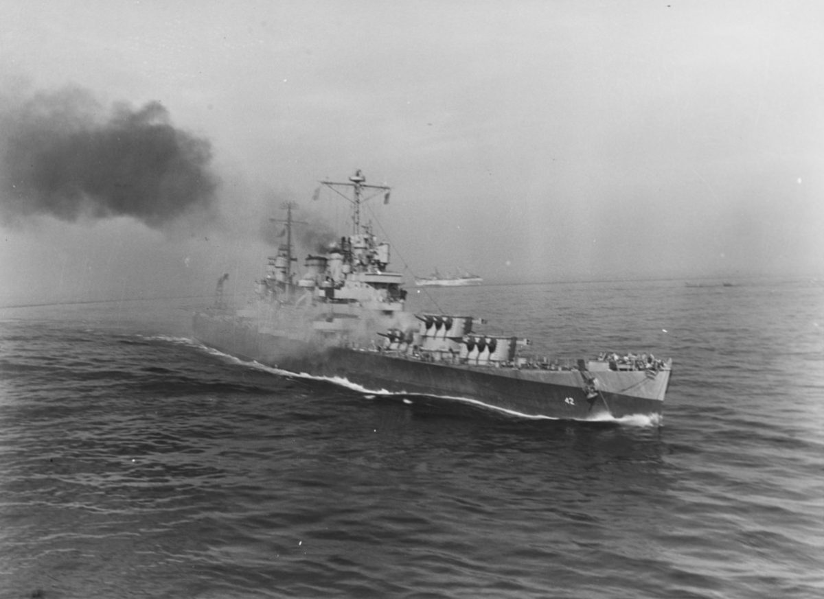 The USS Savannah at sea. Photo provided by Phoebe Feis.