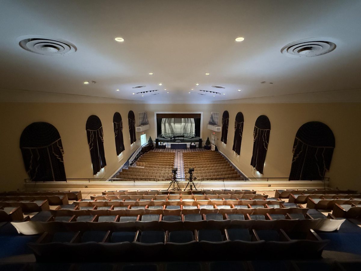 Old, ugly, and outdated: The Schaller Chapel sound system